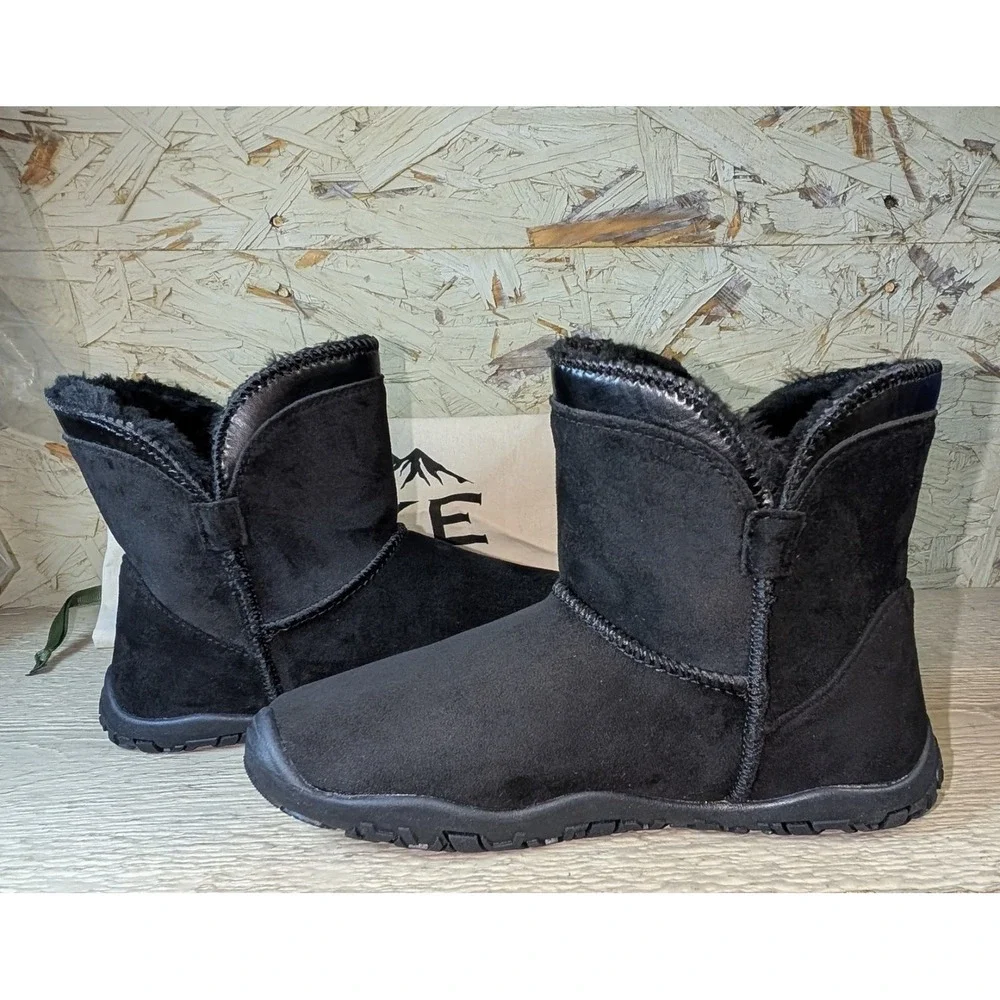 Hike Footwear Women's Boots Cozely Zero Drop Barefoot Wide Toe Fleece Lined 6